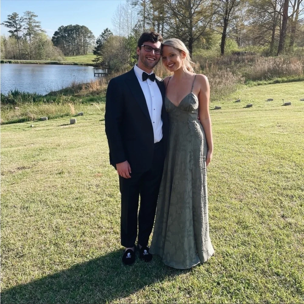 Fame And Partners Isobel Textured Maxi Dress BHLDN - Picture 8 of 8